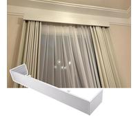 Cortina decorativa para cortinas montadas en el techo, cenefa enrollable de 2,5 m, panel de tratamiento de ventana, fácil de instalar, decoración moderna del hogar