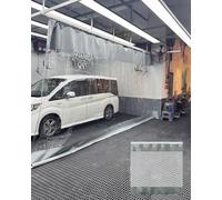 Cortina divisora de habitación de vinilo transparente resistente para espacios de trabajo, separador industrial cortable con riel de 6.5 x 12 pies para áreas cerradas, solución de privacidad que