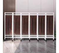 Cortina divisora de habitación médica, pantalla de privacidad plegable con ruedas para clínicas, salones y uso doméstico, 300 x 180 cm