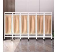 Cortina divisora de habitación médica, pantalla de privacidad plegable con ruedas para clínicas, salones y uso doméstico, 300 x 180 cm