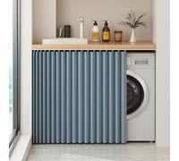 Cortina divisora de habitación plegable impermeable, sin taladro, cortina para dormitorio, baño, sala de estar y armario, versátil, altura 100/75 cm, solución de privacidad para puerta