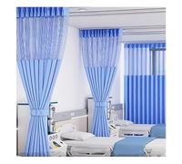Cortina divisora de privacidad para hospital, 140 x 230 cm, color azul, sin soporte metálico, ideal para privacidad del paciente y separación del medio ambiente en entornos sanitarios