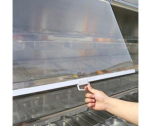 Cortina enrollable de plástico transparente con cubierta para alimentos, pantalla ajustable para congelador y refrigerador para supermercados, tamaños personalizables (A150xL150cm)