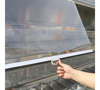 Cortina enrollable de plástico transparente para alimentos, pantalla ajustable para congelador y refrigerador para supermercados, tamaños personalizables (150 x 150 cm)