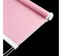 Cortina Enrollable Opaca para Ventana, Cortinas y Estores Interiores, Persiana Interior para Baño, Dormitorio y Sala, Aislamiento Térmico, Protección Luz y UV, Fácil Instalación(Pink,1.1 x 2 m)
