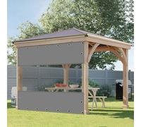 Cortina Exterior Impermeable 4X2.4M/13x7.9FT Lona Transparente Exterior Finestra esterna in plastica PVC con occhielli trasparenti antipioggia e impermeabili per Patio, pollaio, Gazebo