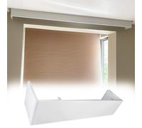 Cortina extralarga para enrollar, persianas venecianas y cortinas, cenefa de montaje en techo o pared sin rieles, cubierta decorativa