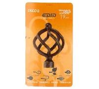 Cortina finstock Terminal Barra Metal 19 mm Volga 35 Burdeos/Oro