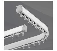 Cortina flexible para ventana de sala de estar, rollo y gancho para divisor de ducha, tamaño: 1 m / 3.3ft, color: montaje en techo