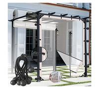 Cortina impermeable de PVC para exteriores con cremallera, pantalla transparente resistente a la intemperie para patio, resistente al polvo y a la lluvia, cordón elástico, 1,6 x 2,5 m