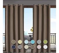 Cortina impermeable para exteriores, 240 x 180 cm, 1 panel, protección UV, opaca, para patio, interiores y exteriores, varios usos