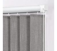 Cortina Lamas Verticales Opaca,Persianas Venecianas Verticales,Listones de 9cm,Persianas Venecianas Impermeable,para Puerta Corredera Ventana Francés,con Pesas y Cadena (W150xH220cm(59x87in))