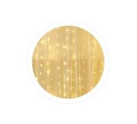 Cortina LED luminosa 1x1,2M Luz cálida