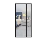 Cortina magnética autoadhesiva mágica, mosquitera for ventana, cierre automático, fuerza superfuerte, malla for puerta para Puerta del Balcón, Puerta Patio(Black - Right Open,W90cm x h210cm)