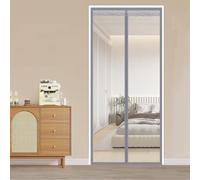 Cortina magnética con aislamiento térmico para puerta, tapón de invierno y bloqueador de aire frío para dormitorio/cocina, fácil instalación, se adapta a 51.2in x76.8in / 130 x 195 cm, solución de