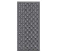 Cortina magnética con aislamiento térmico para puerta, tela de algodón grueso con cortinas de bloqueo de calor de invierno de 4 cm, color gris, 85 x 210 cm / 33x83in