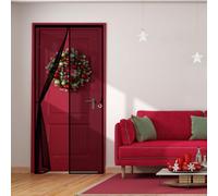 Cortina Magnetica Cortina 120 x 187 cm Mantiene El Aire Fresco Dentro y Los Bichos Fuera Mosquiteras Magneticas para Puertas para Puerta de Balcón Sala de Estar, Negro