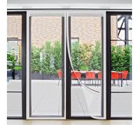 Cortina magnética de malla transparente para puertas de patio, ideal para dormitorios y salas de aire acondicionado, tamaño A, 140 x 200 cm, protección contra insectos