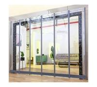 Cortina magnética de plástico de PVC, kit aislante para puertas de garaje, entrada comercial, almacén, fábricas, 4 piezas, fácil de instalar