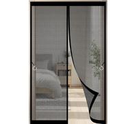 Cortina Magnética De Protección Térmica For Puertas, 95 X 210 Cm, Aislamiento Térmico, Invierno, Humo Aceite For Puerta Entrada(Black,120x220cm)