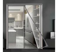 Cortina magnética de PVC transparente para puerta, cubierta térmica de cierre automático para patio y balcón (80 x 210 cm)
