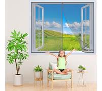 Cortina Magnetica Mosquitera Magnética para Ventanas Gris 95x140cm Anti Mosquito Insecto Mosquitera Puerta Mosquitera Magnética Evita el Paso de Insectos para Cocina/Sala de Estar/Dormitorio