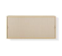 Cortina magnética para armarios, cortina plegable tipo panal para privacidad en clósets, faldón vertical texturizado para bajo fregadero en cocina, dormitorio y estanterías(Khaki,110x50cm/43.3x19.7")