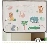 Cortina magnética para Parabrisas de Coche, para Ventana Lateral, Protector de sombrilla para bebé, niños, Protege del Sol, el deslumbramiento, Bloqueador de Sol (Amigos Animales)