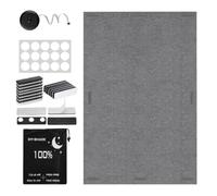 Cortina magnética para ventana con aislamiento térmico, recortable | Cortinas de ventana con fuerte para sala multimedia, dormitorio, apartamento, hotel, caravana, estudio fotográfico
