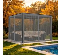 Cortina Mosquitera 152 x 222 cm Poliéster Resistente, con Ganchos, Silenciosa y Automática Mosquitera para Puerta Mosquiteras Magneticas para Puertas para Salón, Balcón, Gris