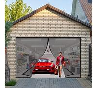 Cortina Mosquitera, 240x210cm Para Puertas Tejido Súper Fino Para Dejar Pasar El Aire Cierre Magnético Automático, Negra