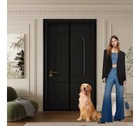 Cortina Mosquitera 83 x 230 cm Transpirables Antimosquitos, Sin Taladros, Magnético Automático, Con Velcra, Rede Mosquito Porta Magnética para Pasillos Balcn Puertas, Negro