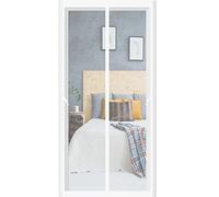 Cortina mosquitera Magnética 140 x 190 cm Mosquitera Con Imanes Se Cierra Automáticamente Cortina Magnética Para Puerta Balcón Puertas de RV, Blanco