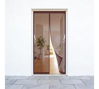 Cortina Mosquitera Magnetica 360 x 410 cm Cierre Automático con Imanes Potentes Resistente a La Rotura Transpirables Mosquitera Magnetica Puerta para Puerta Ventanas, Marrón