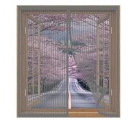 Cortina Mosquitera Magnética 45 x 70 cm Fácil Instalación sin Taladrar, Fácil de Limpiar Mosquitera Autoadhesiva para Todas Las Ventanas, Grey