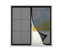 Cortina Mosquitera Magnética 65 x 90 cm sin Taladrar Cierre Automático Protección de Insectos Mosca Cortina para Todas Las Ventanas, Negro