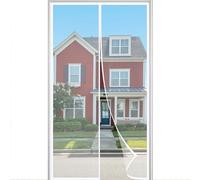 Cortina Mosquitera Magnética para Puertas 145x200cm Mosquitera Iman Fuerte Puerta Magnética Antimosquitos Mantener los Espacios Interiores Ventilados Instalacin Fcil Blanco