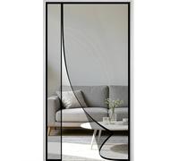 Cortina Mosquitera Magnética para Puertas 155x220cm Cortina Magnética de Puerta a Prueba de Mosquito Cortinas Mosquiteras Malla Super Fina Mantiene el Aire Fresco Dentro y Los Bichos Fuera Negro