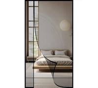Cortina Mosquitera Magnética para Puertas 165x235cm Puerta de Malla Magnética Mosquitera Magnético para Puertas Ventanas Fácil de Ensamblar Cinta Mágica de Marco Completo Negro