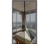 Cortina Mosquitera Magnética para Puertas 65x220cm Mosquitera Magnético para Puertas Ventanas Puerta Magnética Antimosquitos Adsorción Dejar Pasar El Aire Fresco Negro