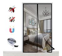 Cortina Mosquitera Magnética para Puertas, Adsorción Magnética Anti Insecto Mosquitera para Balcón Puerta Corredera de Patio-Black-A|| 145x200cm(57x78inch)