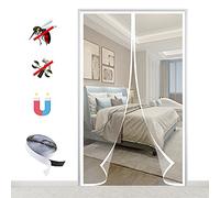 Cortina Mosquitera Magnética para Puertas, Adsorción Magnética Anti Insecto Mosquitera para Balcón Puerta Corredera de Patio-White-A|| 85x200cm(33x78inch)