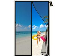 Cortina Mosquitera Magnética para Puertas Negro 120x235cm Adsorción Magnética Anti Insecto Mosquitera- Mantiene Insectos afuera Permite para Balcón Puerta Corredera de Patio