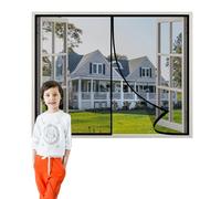 Cortina Mosquitera Magnética para Ventana 100x140cm Mosquitera Ventana Cortina de Puerta Proteger a su Familia Malla Super Fina Anti Mosquito Insecto Negro