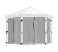 Cortina mosquitera para cenador Mónaco/Roma (An x Al: 234 x 214 cm)