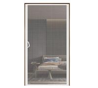 Cortina Mosquitera para Puertas 120x200cm Cortina Puerta Exterior Cortina Protección Tejido Súper Fino para Sala de Salón Terraza,Blanco