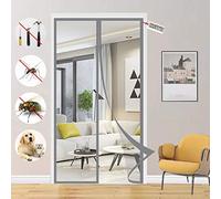 Cortina Mosquitera para Puertas, Plegable Puerta De Pantalla Magnética Cierre Automático, Que Evita El Paso de Insectos Fácil de Instalar, para Pasillos/Puertas- Gray|| 80x205cm(31x80inch)