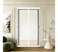 Cortina Mosquitera Puerta 70 x 90 cm con Imanes Potentes Fácil Instalación Cierre Automático Mosquitera Cortina Puerta Magnetica para Cocina Dormitorio Correderas Garaje, Blanco