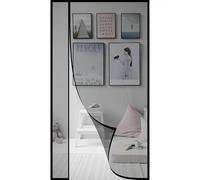 Cortina Mosquitera Puerta Magnetica 175x190cm Mosquitera Magnética Cortina Apertura Lateral Izquierda o Derecha Silencioso Cierre Magnético Automático Que Negro