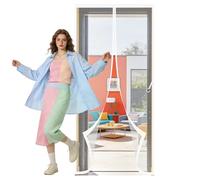 Cortina Mosquiteras para Puerta 104 x 238 cm Varios Tallas Mosquitera Ventana Magnetica Montaje Sencillo sin Necesidad de Taladrar para Todos Los Tamaños de Puertas, Blanco